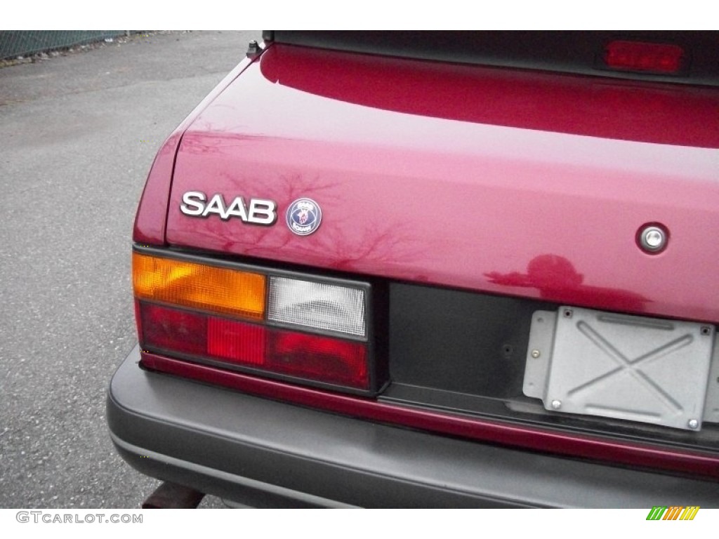1993 900 Turbo Convertible - Ruby Red Pearl Metallic / Beige photo #9