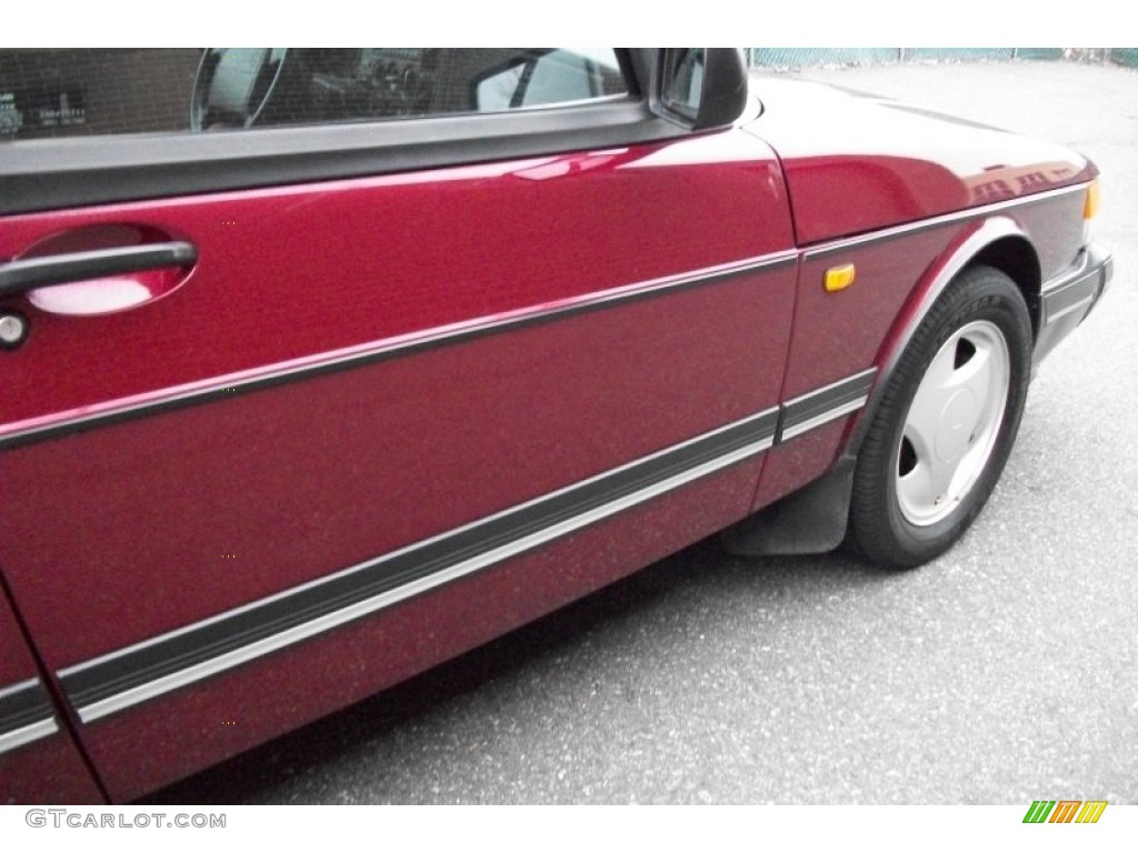1993 900 Turbo Convertible - Ruby Red Pearl Metallic / Beige photo #11