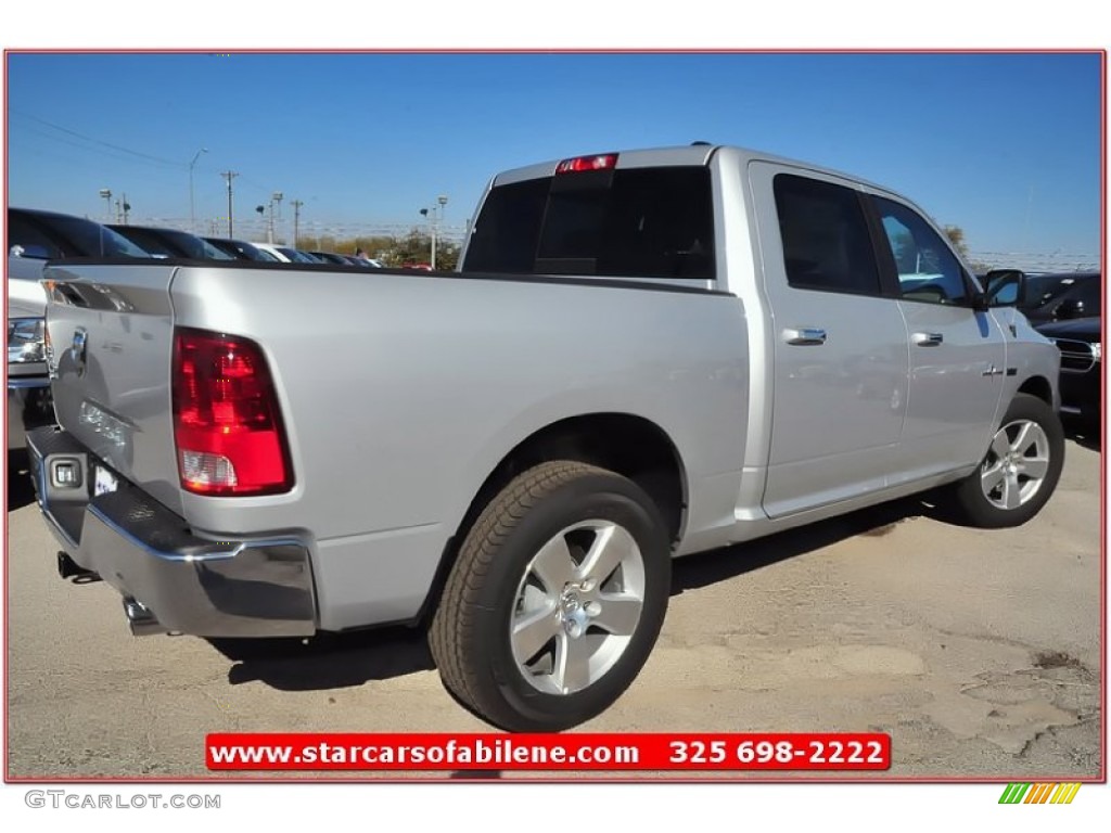 2012 Ram 1500 Lone Star Crew Cab - Bright Silver Metallic / Dark Slate Gray photo #7