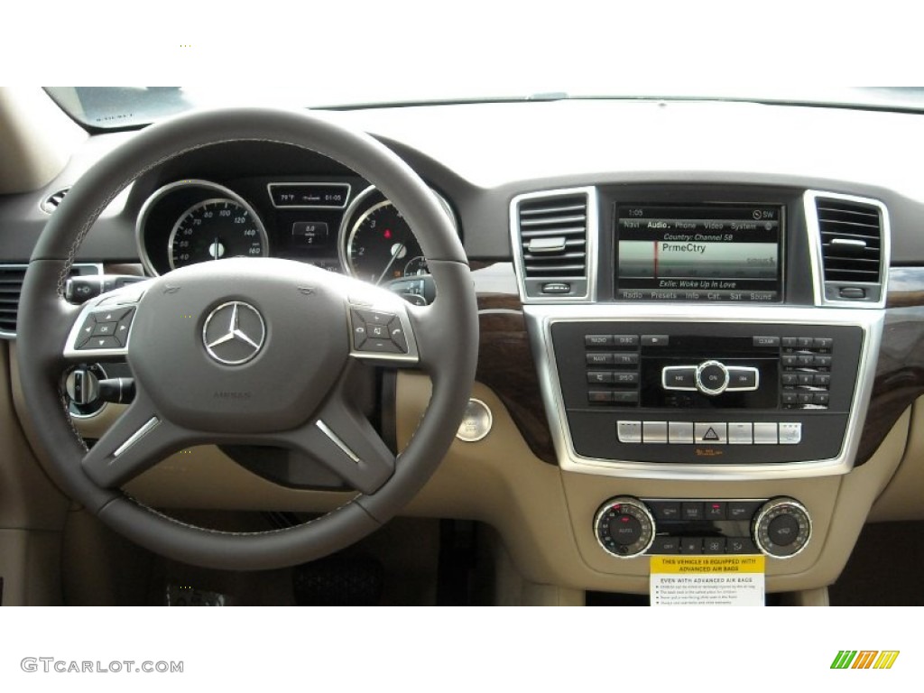 2013 Mercedes-Benz ML 350 BlueTEC 4Matic Almond Beige Dashboard Photo #74278657