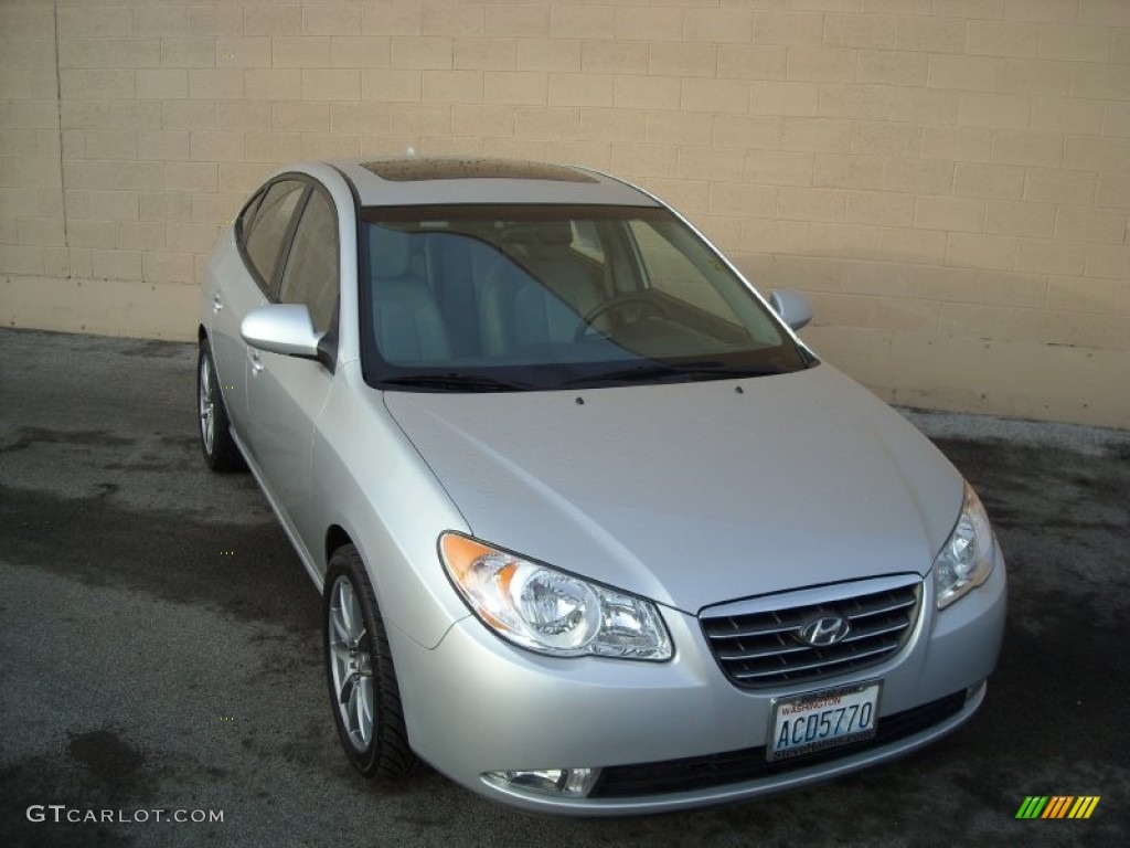 2009 Elantra SE Sedan - Quicksilver / Gray photo #3