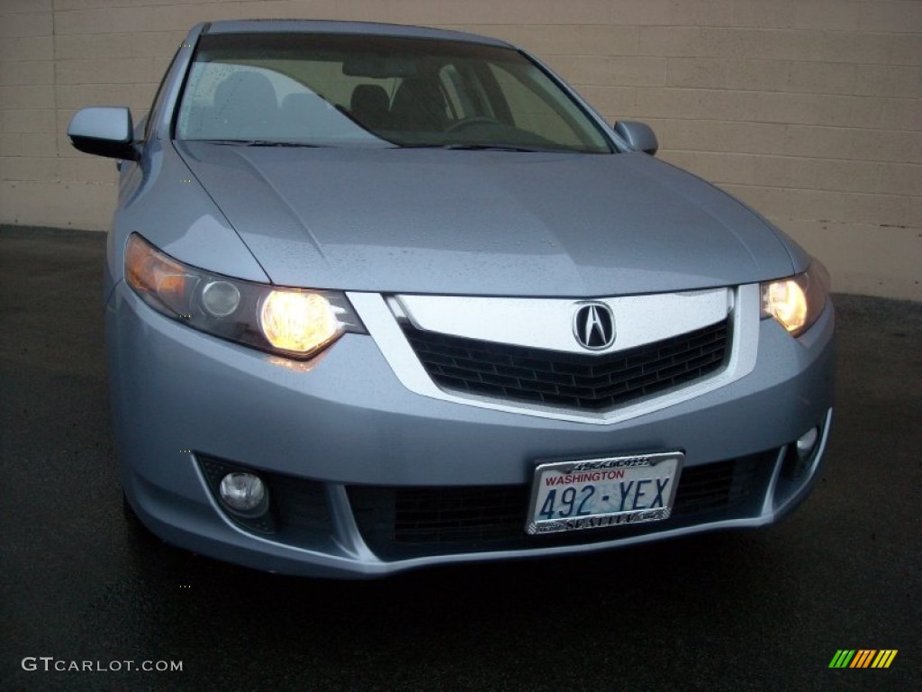 2009 TSX Sedan - Glacier Blue Metallic / Ebony photo #1