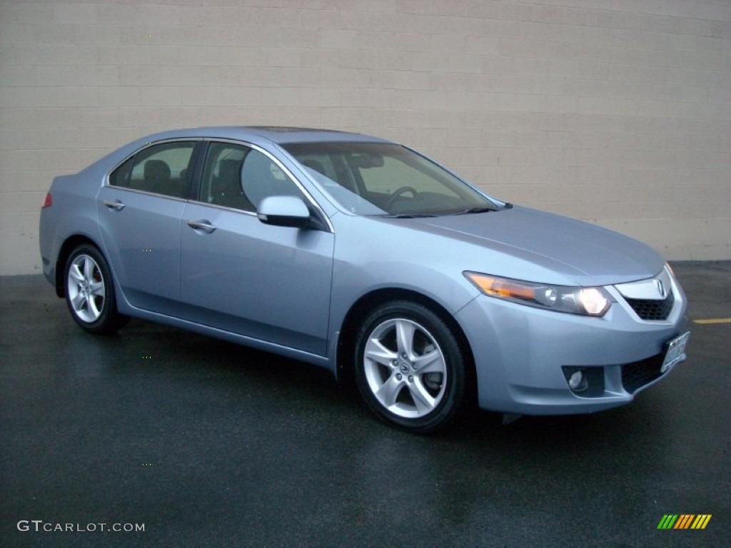 Glacier Blue Metallic 2009 Acura TSX Sedan Exterior Photo #74280353