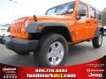 Crush Orange 2013 Jeep Wrangler Unlimited Sport 4x4