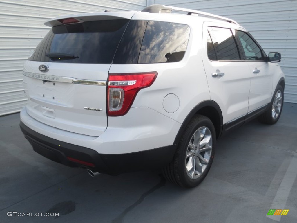 2013 Explorer XLT - Oxford White / Charcoal Black photo #3