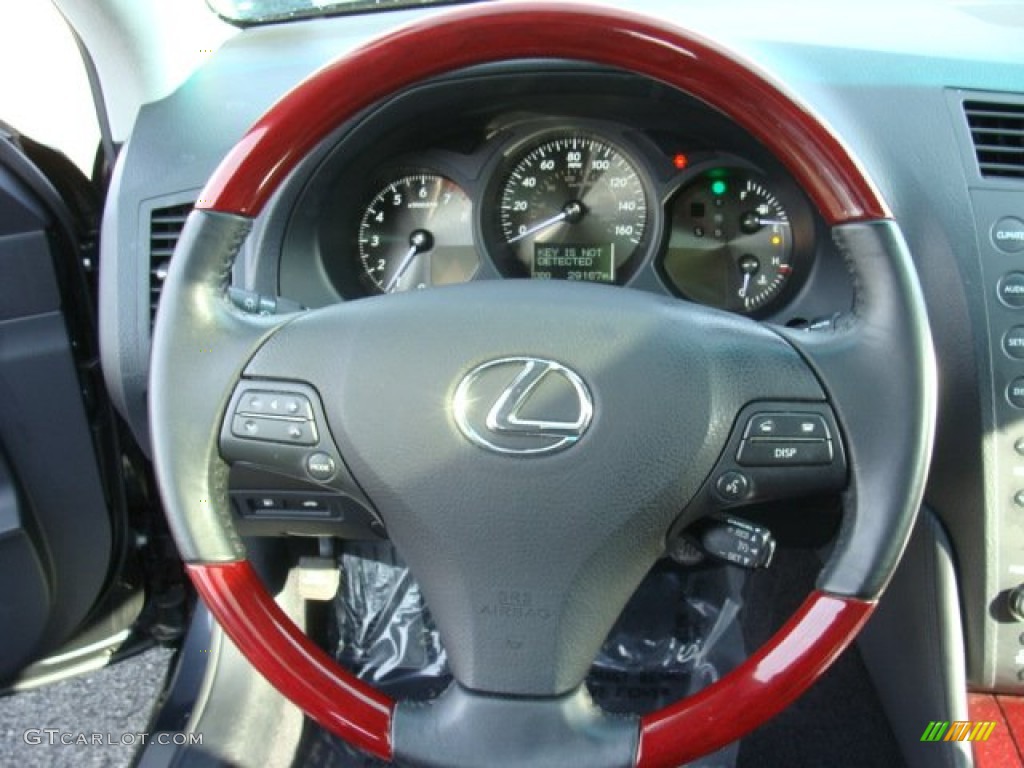 2010 Lexus GS 350 AWD Black Steering Wheel Photo #74282665