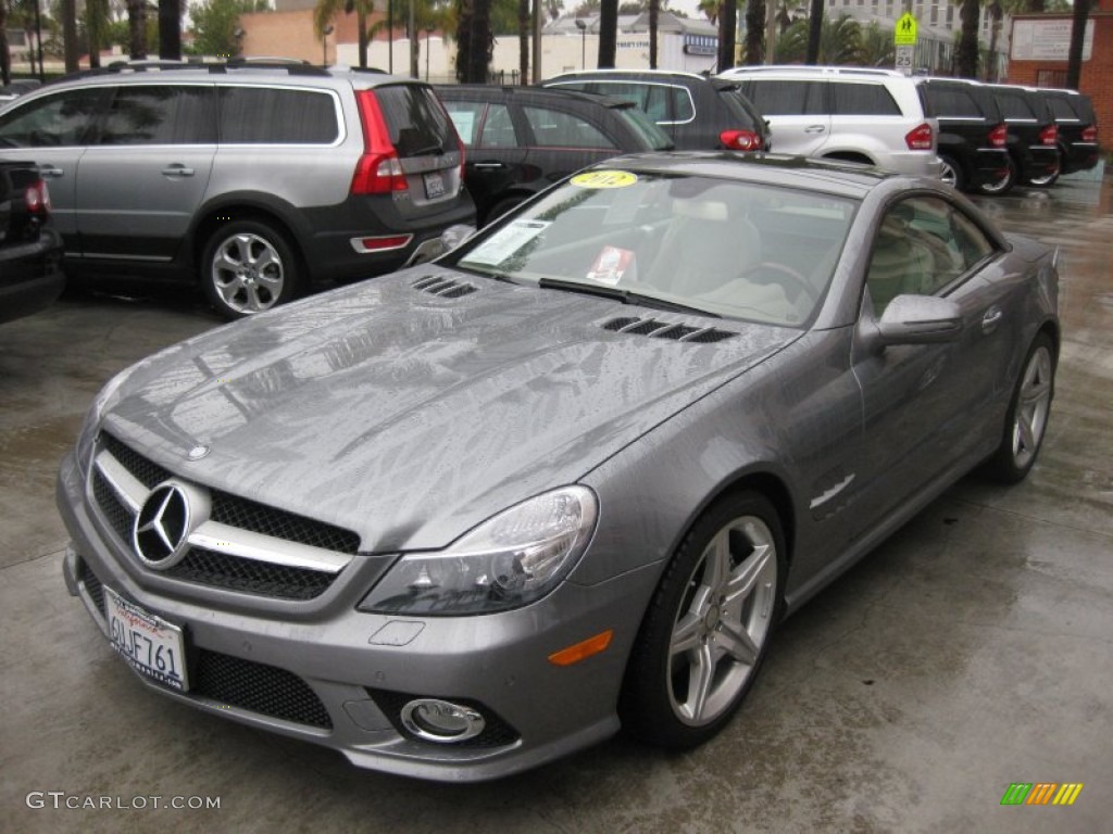 Paladium Silver Metallic 2012 Mercedes-Benz SL 550 Roadster Exterior Photo #74283112