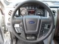 Steel Gray 2013 Ford F150 Lariat SuperCrew 4x4 Steering Wheel