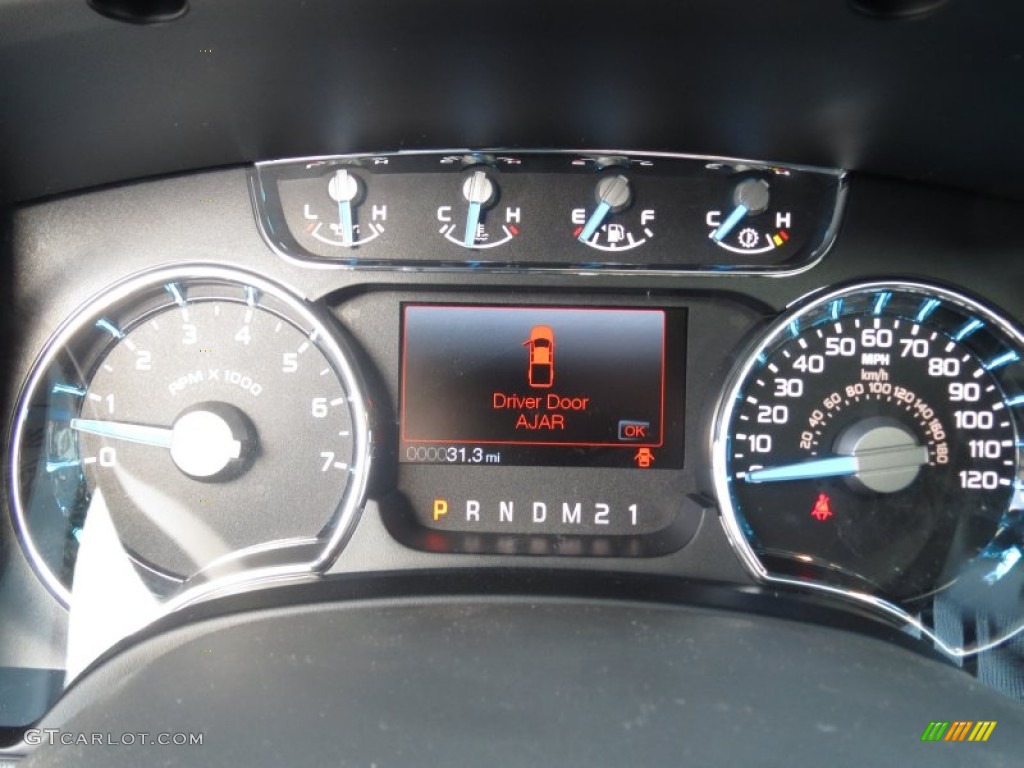 2013 Ford F150 Lariat SuperCrew 4x4 Gauges Photo #74283676