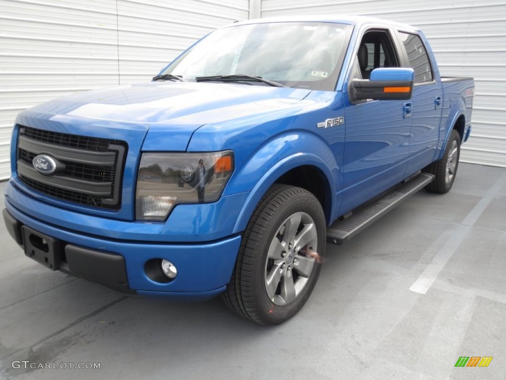 Blue Flame Metallic 2013 Ford F150 FX2 SuperCrew Exterior Photo #74284697