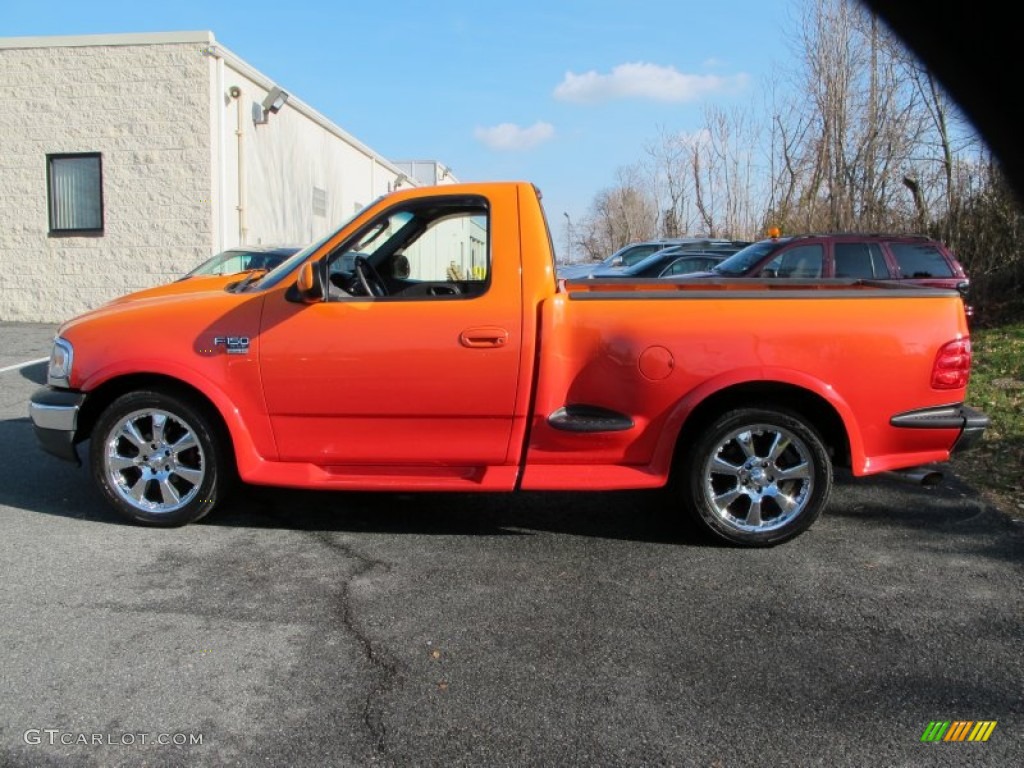 Hugger Orange 2003 Ford F150 XLT Regular Cab Exterior Photo #74285580