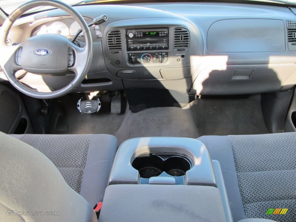 2003 Ford F150 XLT Regular Cab Medium Graphite Grey Dashboard Photo #74285745
