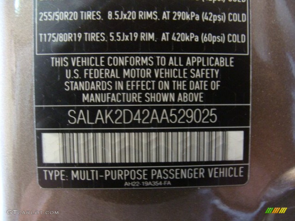 2010 LR4 HSE Lux - Nara Bronze / Almond/Arabica photo #33