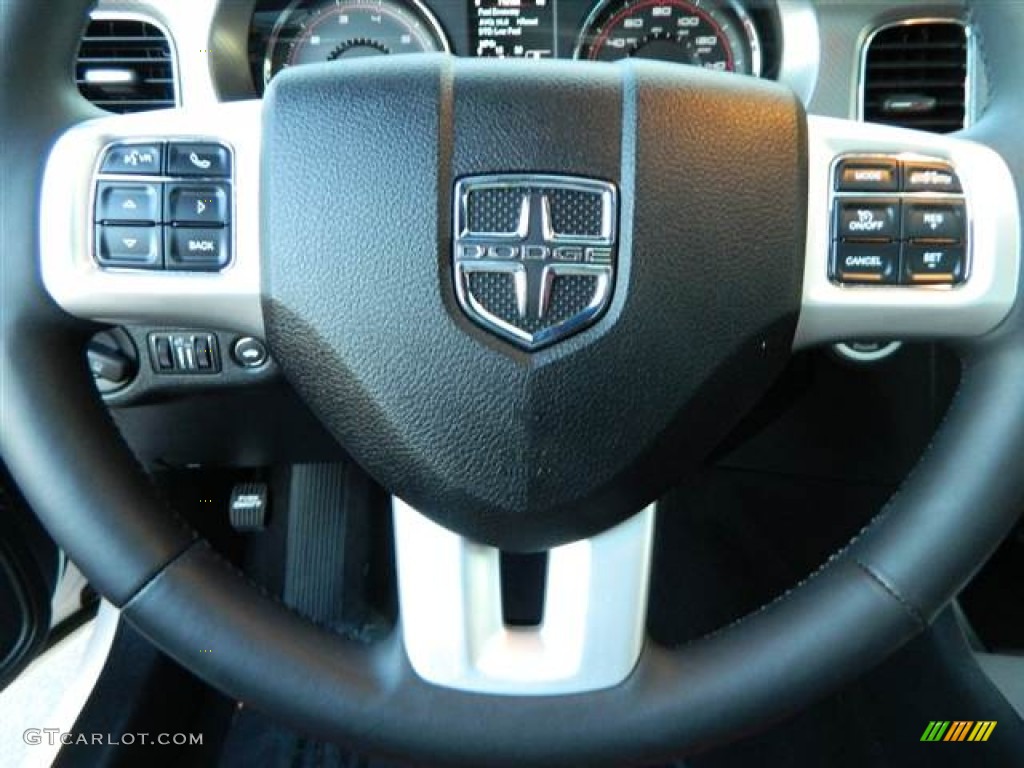 2012 Charger R/T Plus - Bright White / Black/Red photo #4