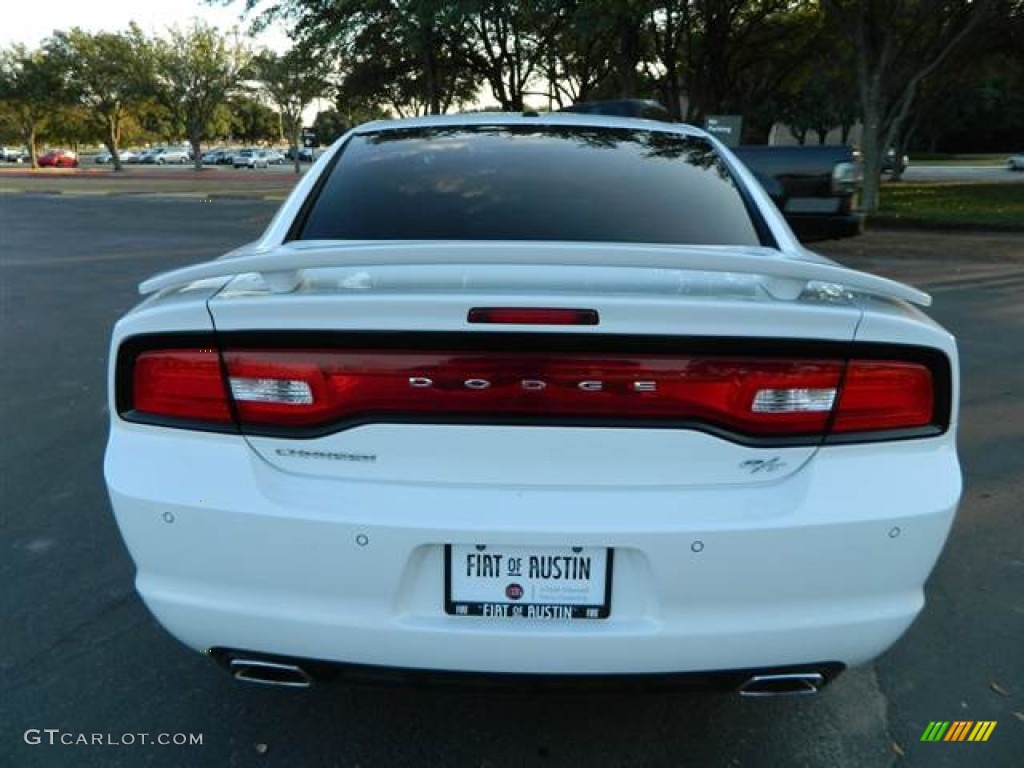 2012 Charger R/T Plus - Bright White / Black/Red photo #11