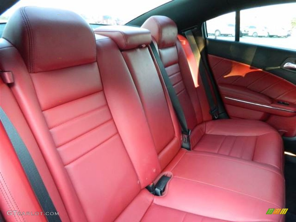 Black/Red Interior 2012 Dodge Charger R/T Plus Photo #74286922