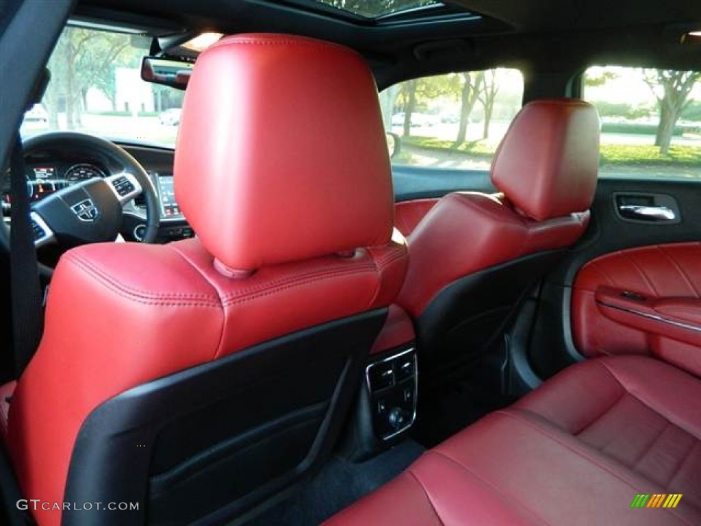 Black/Red Interior 2012 Dodge Charger R/T Plus Photo #74286964