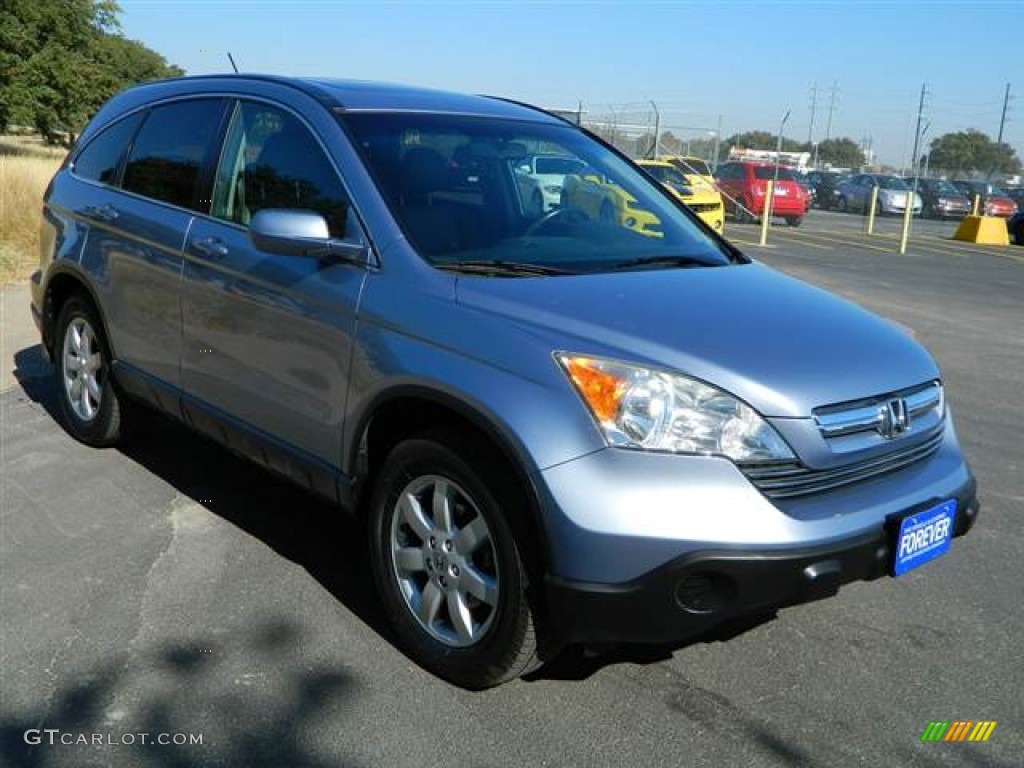 2007 CR-V EX-L 4WD - Glacier Blue Metallic / Gray photo #3