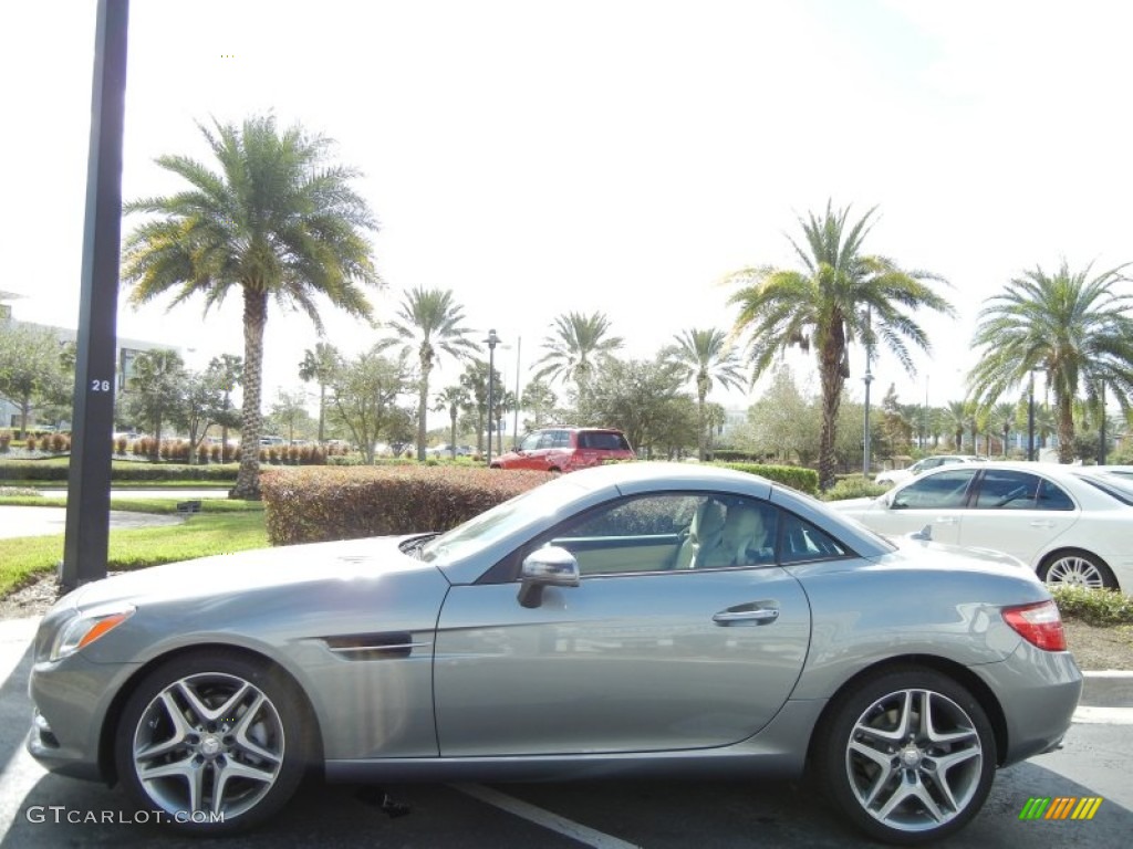 Paladium Silver Metallic 2013 Mercedes-Benz SLK 250 Roadster Exterior Photo #74289705