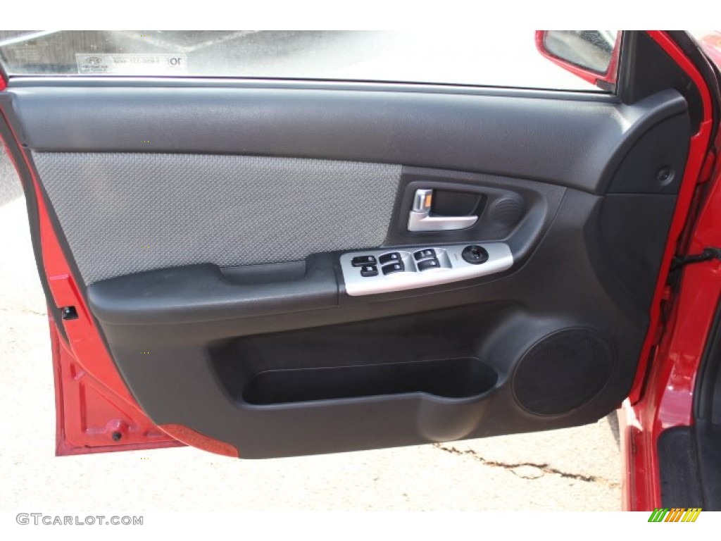 2008 Kia Spectra 5 SX Wagon Black Door Panel Photo #74289774