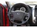 2008 Kia Spectra Black Interior Steering Wheel Photo