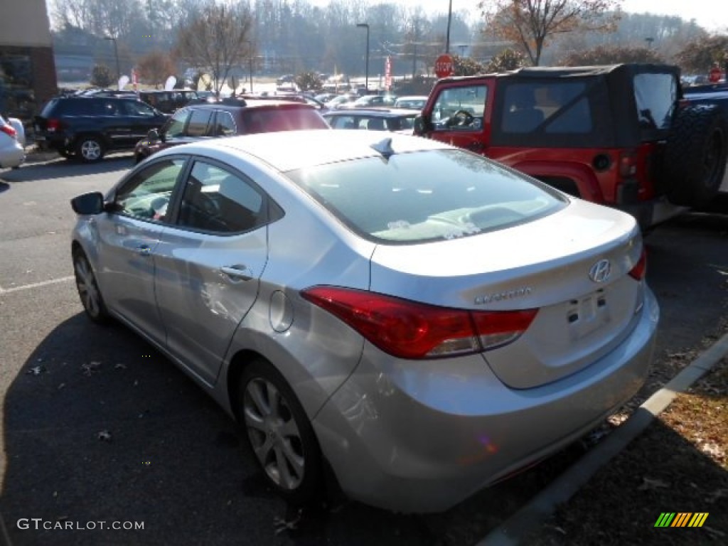 2012 Elantra Limited - Silver / Gray photo #4