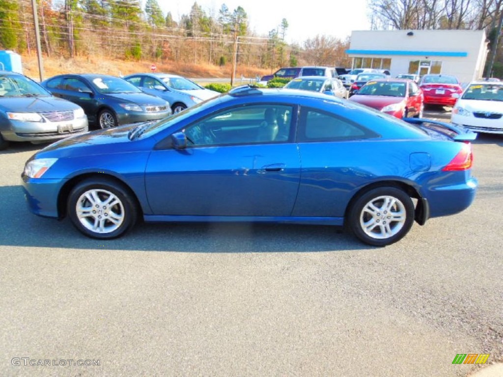 2007 Accord EX-L Coupe - Sapphire Blue Pearl / Black photo #3