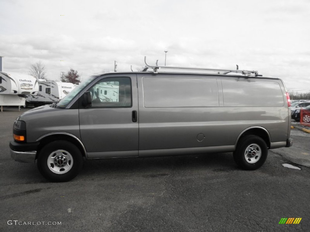 Steel Gray Metallic 2007 GMC Savana Van 3500 Extended Commercial Exterior Photo #74291635