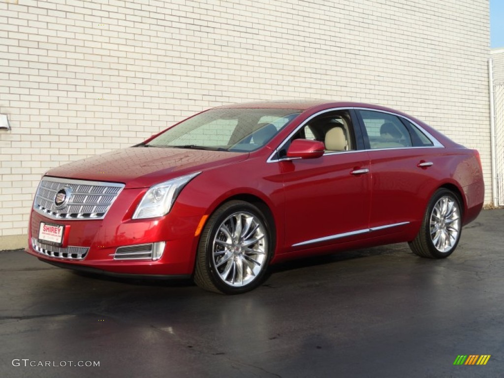 2013 XTS Platinum AWD - Crystal Red Tintcoat / Very Light Platinum/Dark Urban/Cocoa Opus Full Leather photo #1