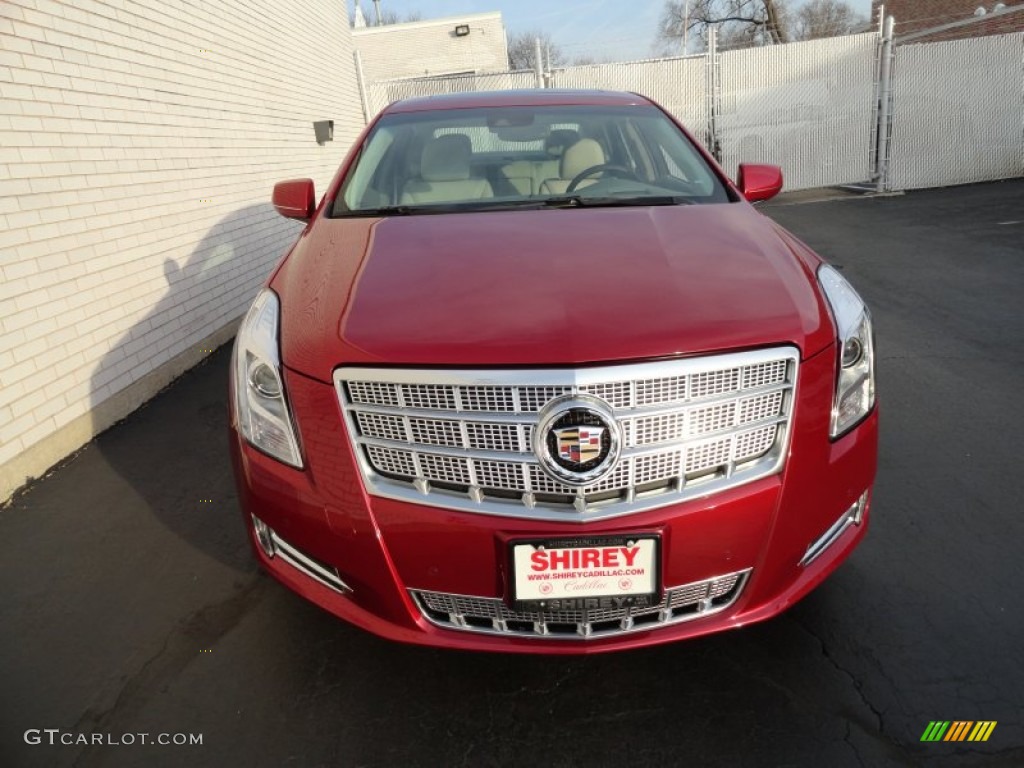 2013 XTS Platinum AWD - Crystal Red Tintcoat / Very Light Platinum/Dark Urban/Cocoa Opus Full Leather photo #2