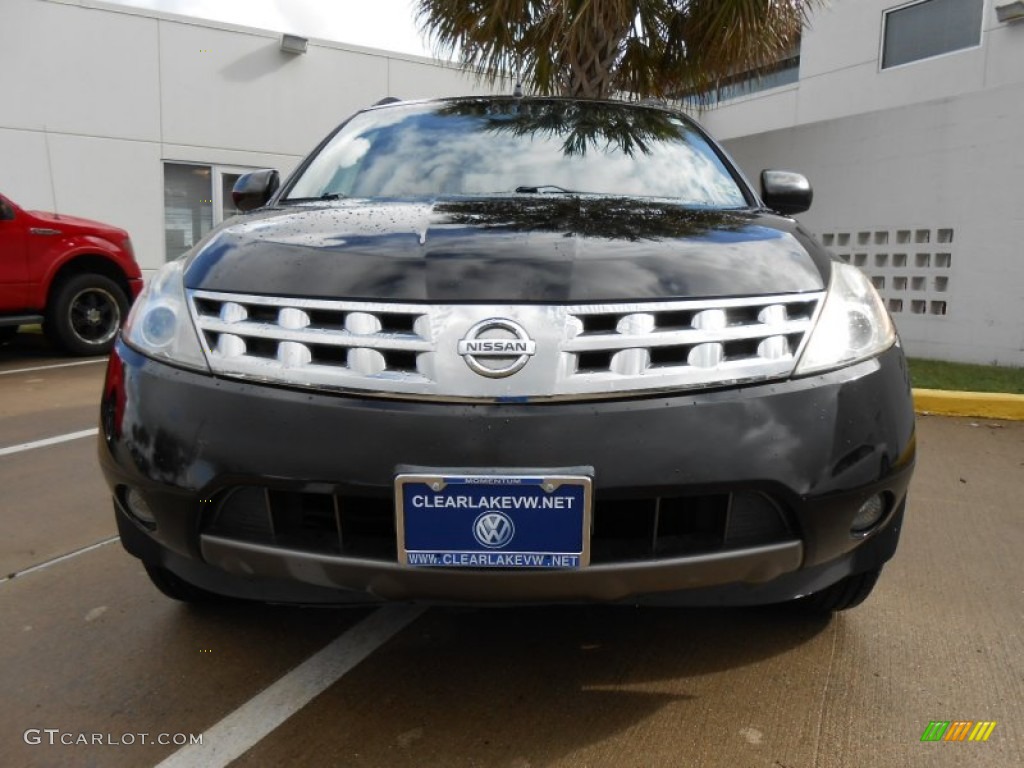 2005 Murano SE AWD - Super Black / Cabernet photo #2