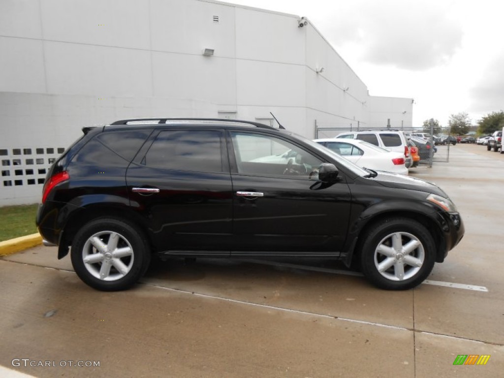 2005 Murano SE AWD - Super Black / Cabernet photo #8