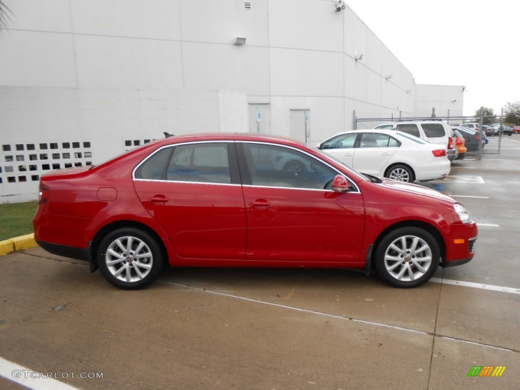 2010 Jetta SE Sedan - Salsa Red / Titan Black photo #8
