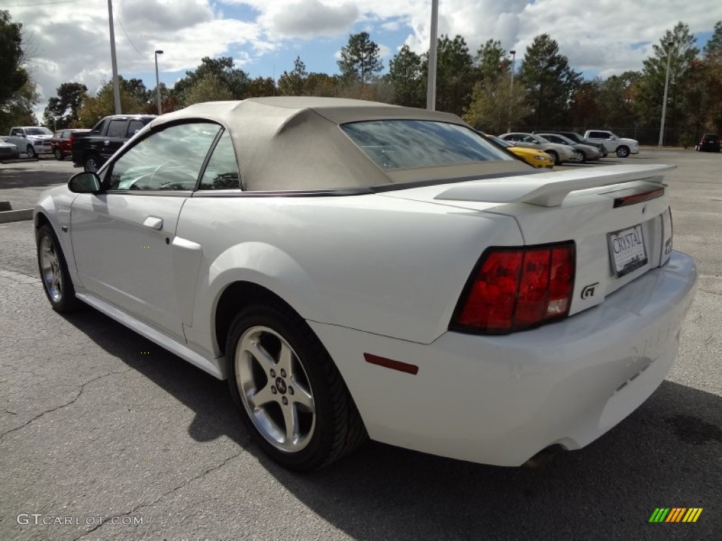 2003 Mustang GT Convertible - Oxford White / Medium Parchment photo #3