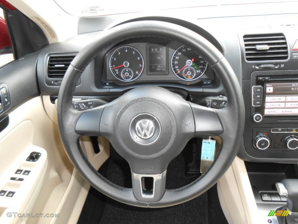 2010 Jetta SE Sedan - Salsa Red / Titan Black photo #22