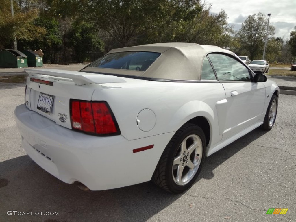 2003 Mustang GT Convertible - Oxford White / Medium Parchment photo #8