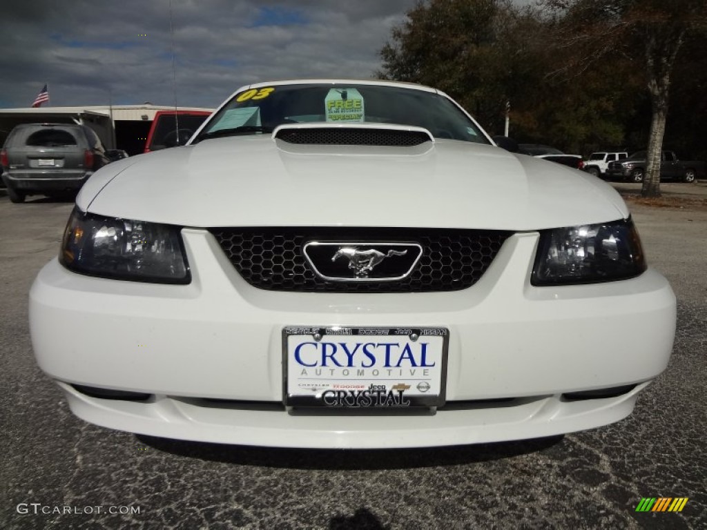 2003 Mustang GT Convertible - Oxford White / Medium Parchment photo #13