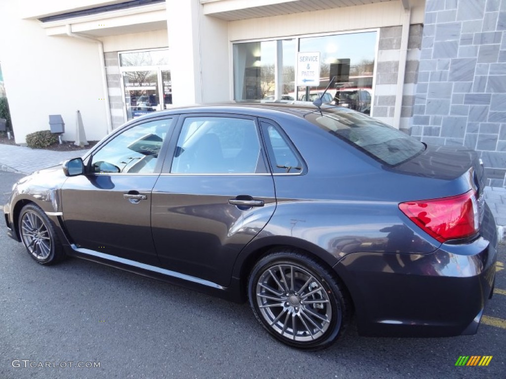 2012 Impreza WRX 4 Door - Dark Gray Metallic / WRX Carbon Black photo #4