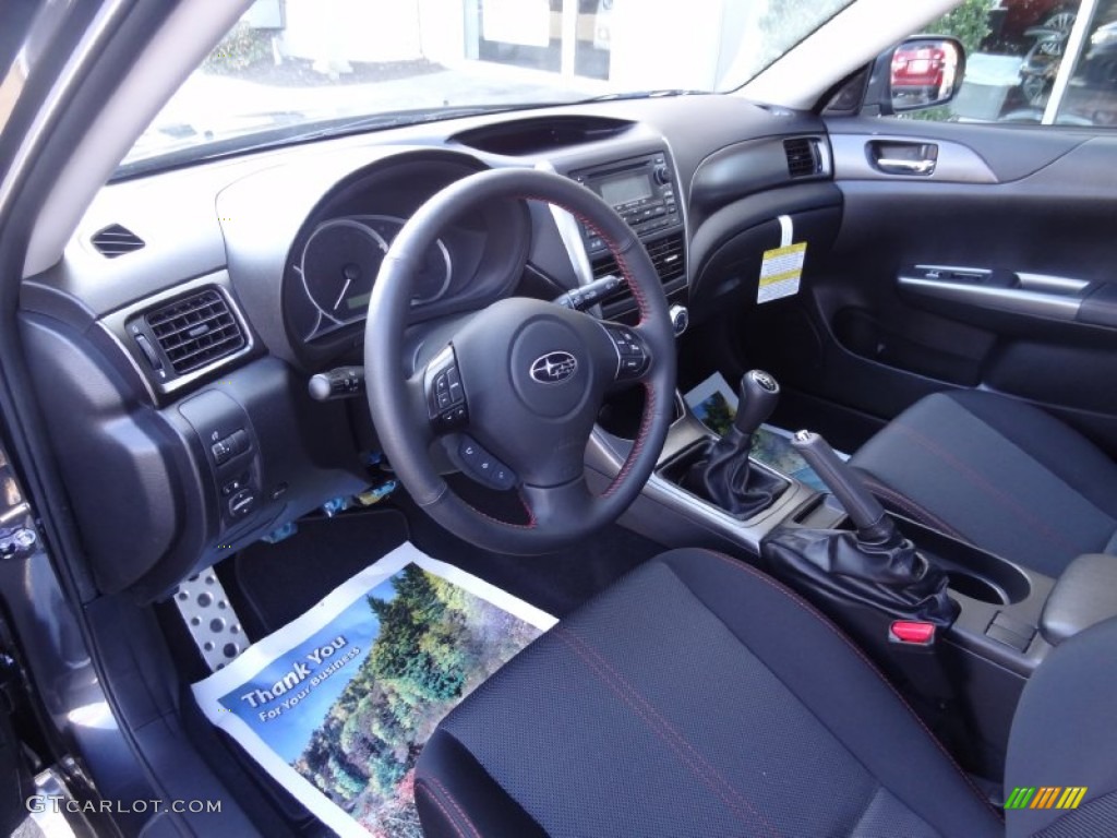 WRX Carbon Black Interior 2012 Subaru Impreza WRX 4 Door Photo #74298020