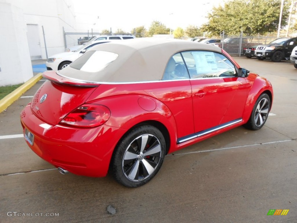 Tornado Red 2013 Volkswagen Beetle Turbo Convertible Exterior Photo #74298138