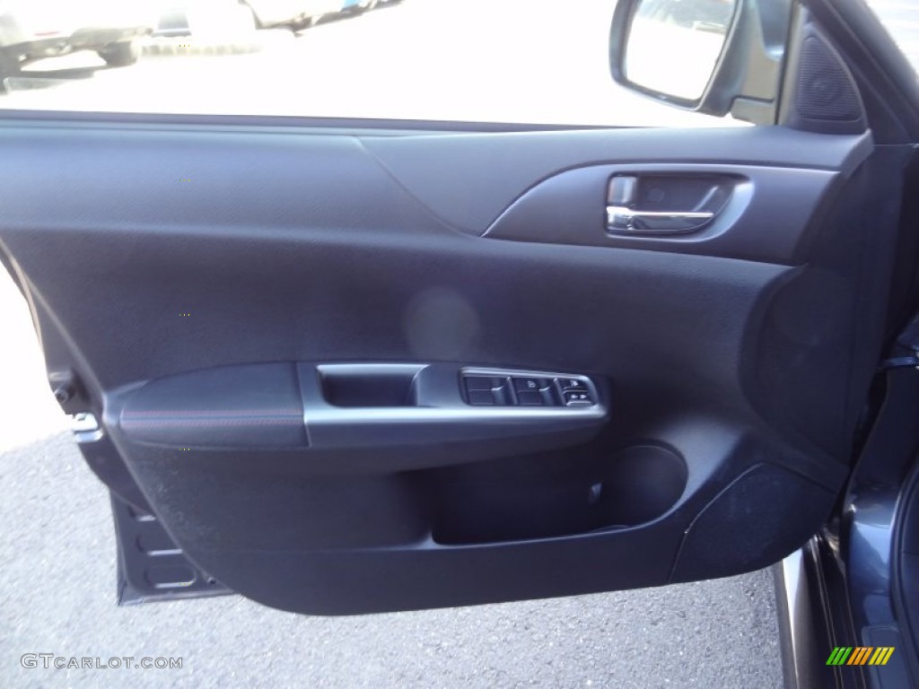 2012 Subaru Impreza WRX 4 Door WRX Carbon Black Door Panel Photo #74298309