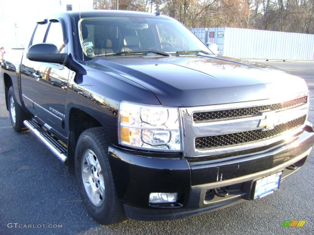 2008 Silverado 1500 LTZ Extended Cab 4x4 - Black / Ebony photo #3