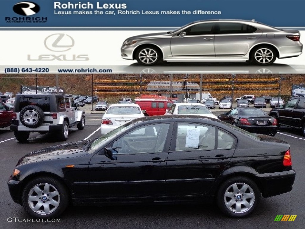 2003 3 Series 325xi Sedan - Jet Black / Sand photo #1