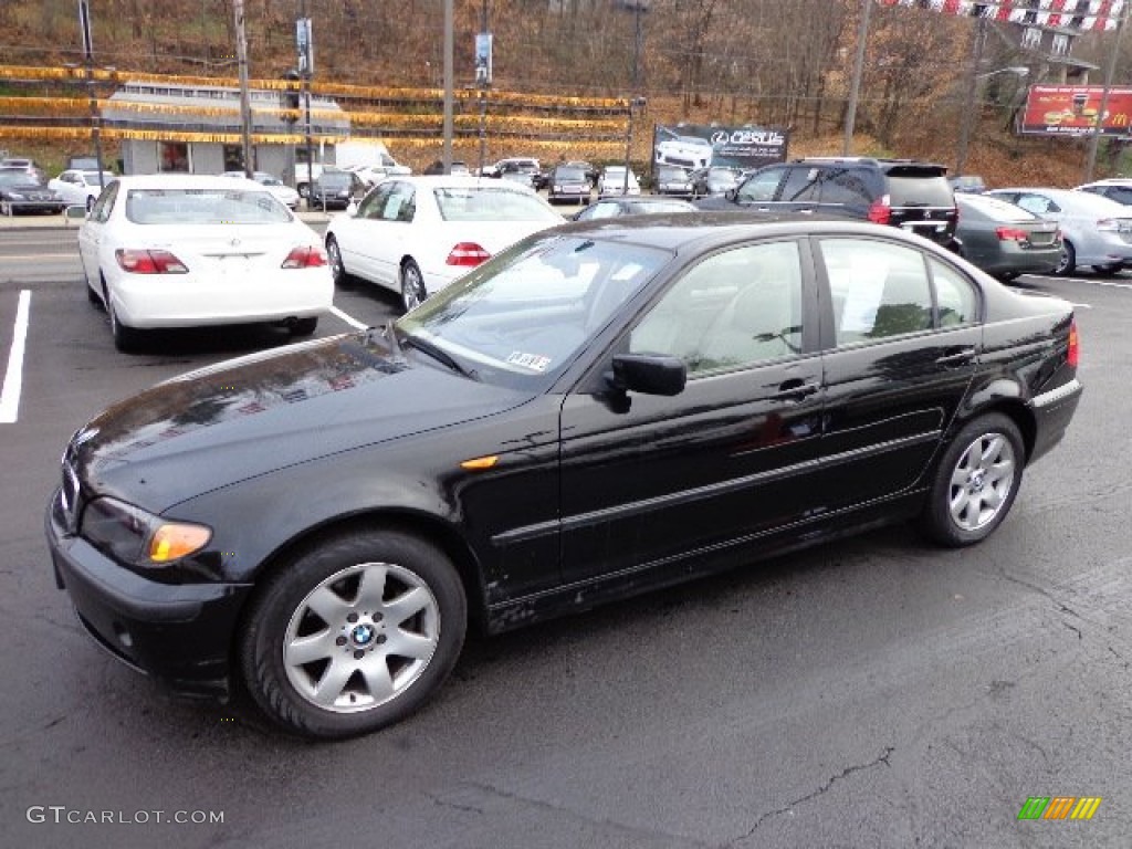 2003 3 Series 325xi Sedan - Jet Black / Sand photo #2