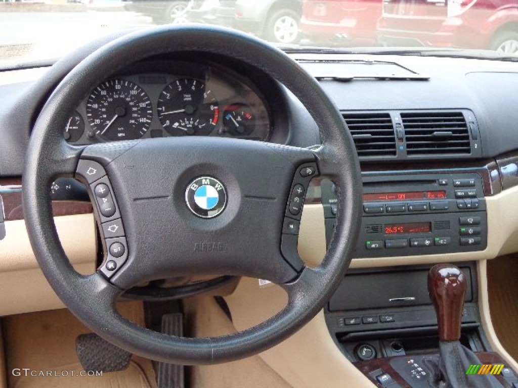 2003 3 Series 325xi Sedan - Jet Black / Sand photo #6