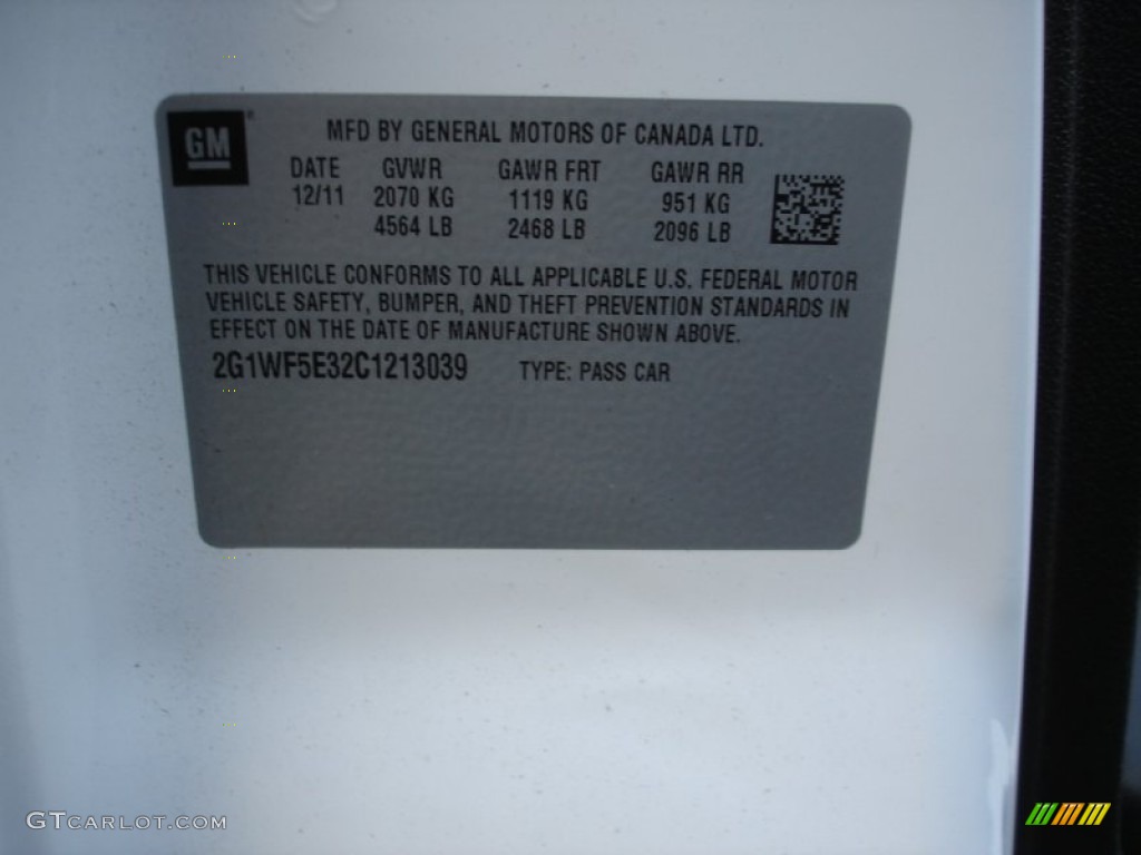 2012 Impala LS - Summit White / Ebony photo #15