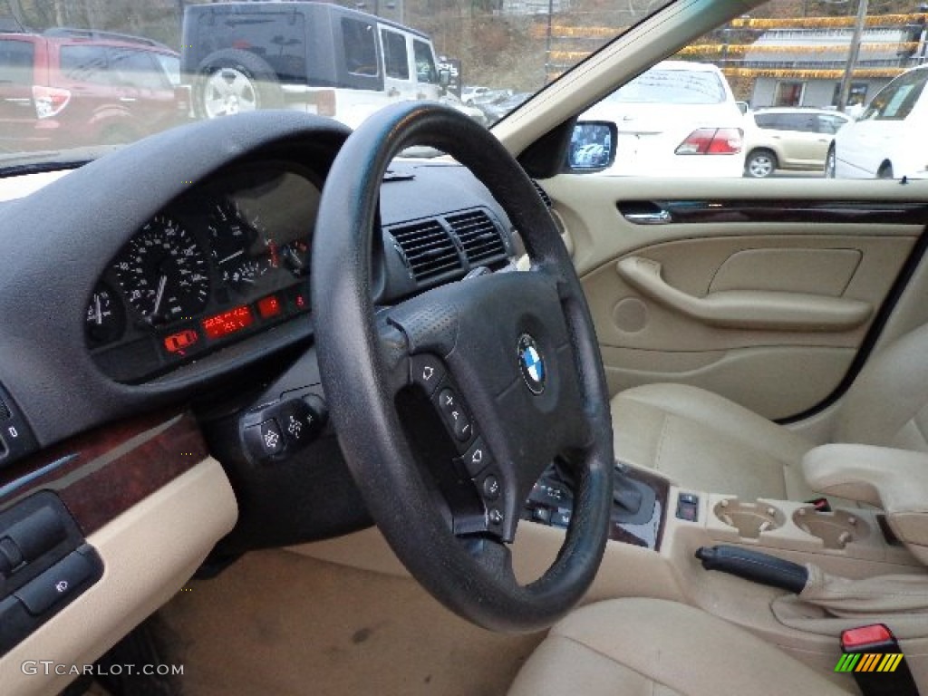 2003 3 Series 325xi Sedan - Jet Black / Sand photo #18
