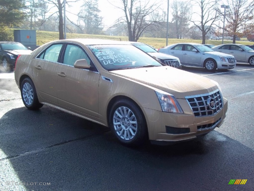 2013 CTS 4 3.0 AWD Sedan - Summer Gold Metallic / Cashmere/Cocoa photo #3