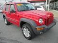 2002 Flame Red Jeep Liberty Sport 4x4  photo #1