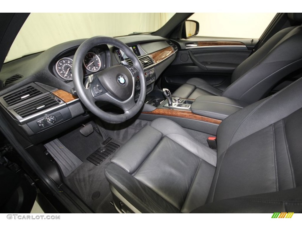 Black Interior 2010 BMW X6 xDrive35i Photo #74306032